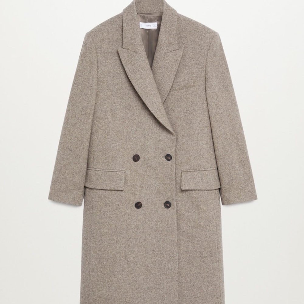 MANGO Double Breasted Coat - “Blacky Coat” XS